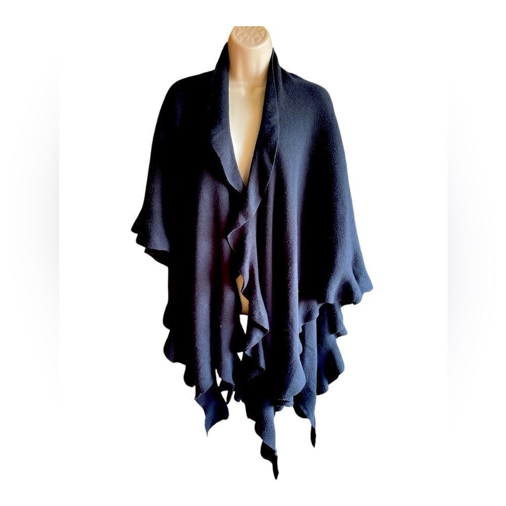 Black ColdWater creek cardigan waterfall style